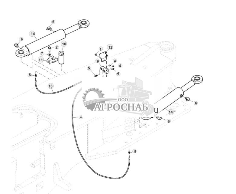 Cylinders, Steering, WO Automatic Lubrication, Fixed Cab - ST849031 148.jpg